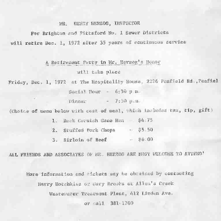 1972 Herzog, Henry Retirement Party